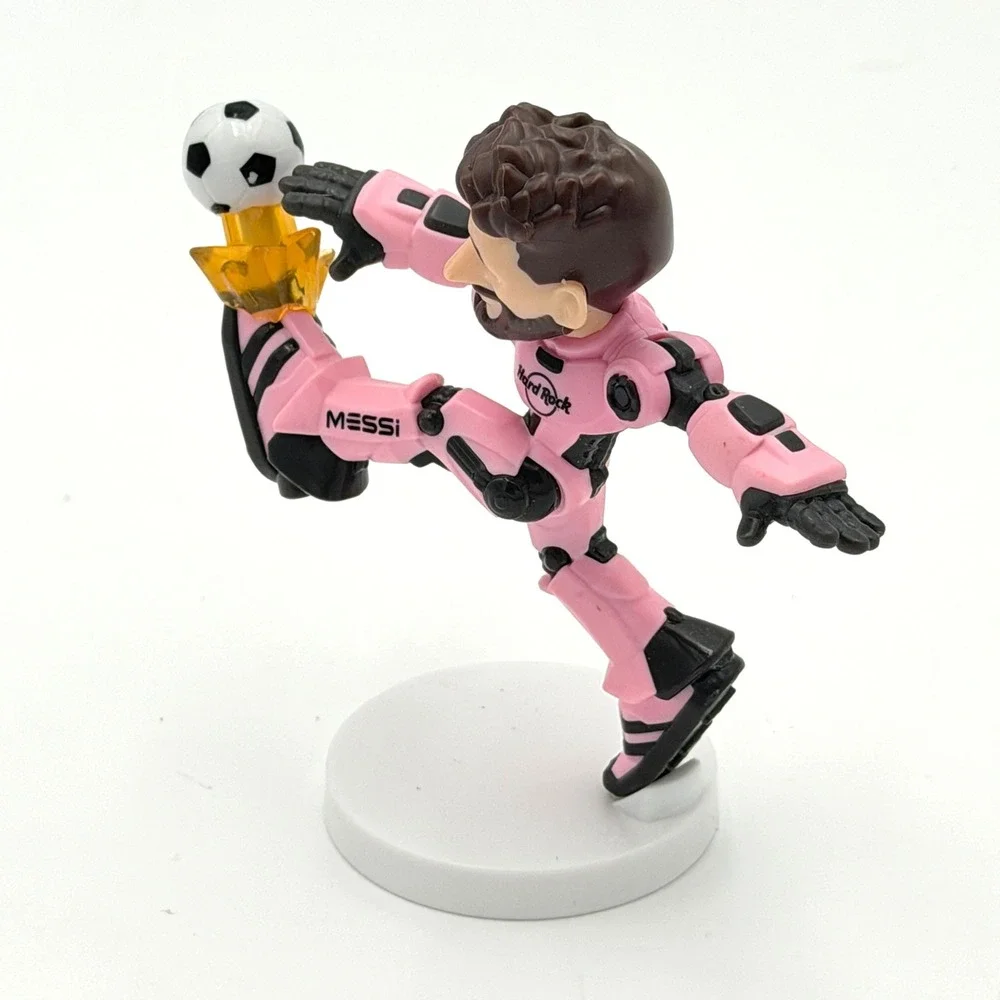 Lionel Messi Hard Rock Cafe Pink Robot Soccer Figure Collectible Number 10
